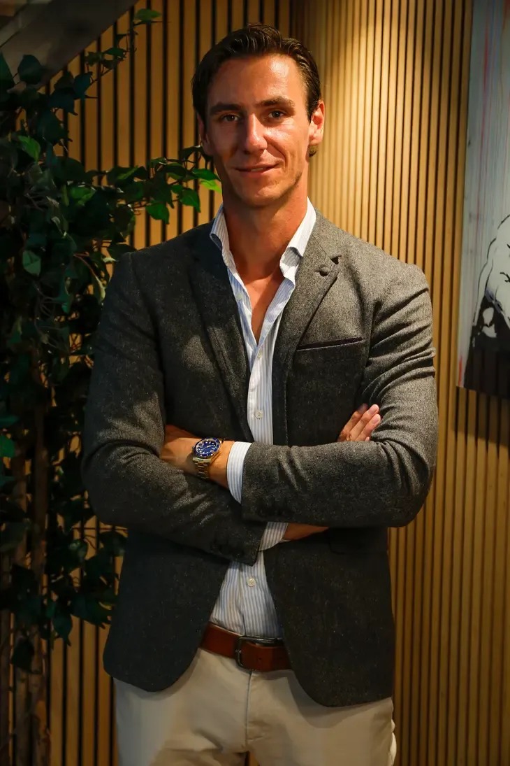 Erwin, co-founder of Go Ahead HiRe recruitment agency in Reutum, Netherlands - standing portrait